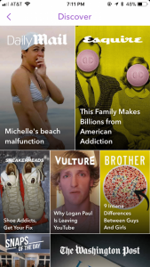 snap discover section