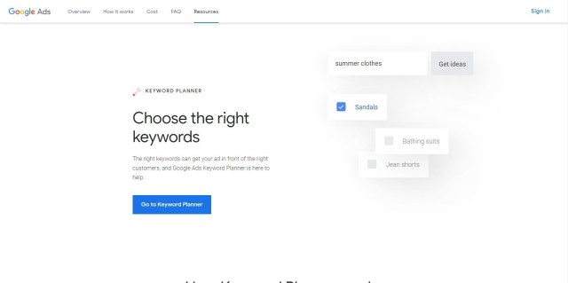 Google關鍵字規劃師最佳seo工具
